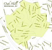 Oak Hill Membership Map